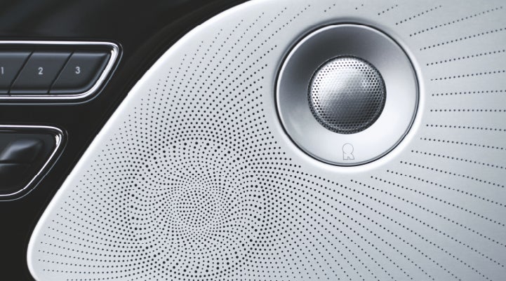 A stylish speaker cover of a 2024 Lincoln Aviator® SUV is shown | Pinnacle Lincoln in Nicholasville KY