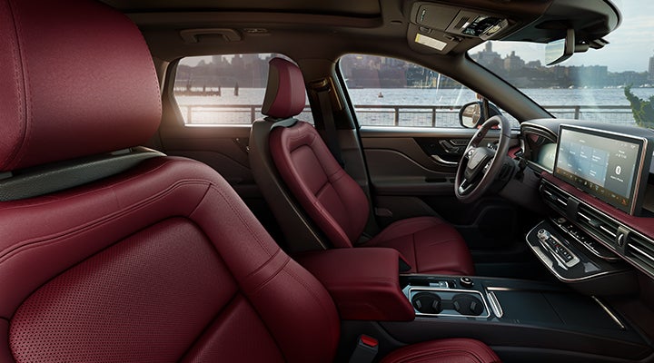 The available Perfect Position front seats in the 2024 Lincoln Corsair® SUV are shown. | Pinnacle Lincoln in Nicholasville KY
