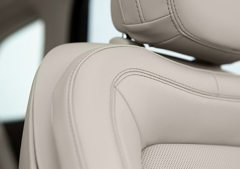 Fine craftsmanship is shown through a detailed image of front-seat stitching. | Pinnacle Lincoln in Nicholasville KY