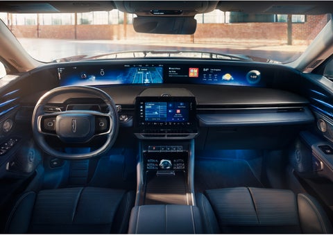 The panoramic display is shown in a 2024 Lincoln Nautilus® SUV. | Pinnacle Lincoln in Nicholasville KY